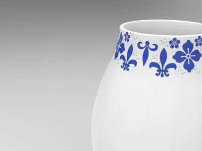Solu Vase Low-poly 3D model