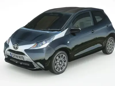 Toyota Aygo 2020 Low-poly 3D model