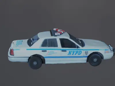 NYPD New York Police Car Low-poly 3D model