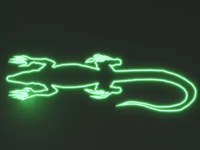 Light modules Set 01 Neon Free 3D model