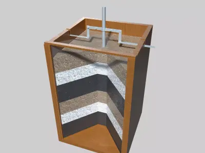 Pipe Earth Electrode Low-poly 3D model