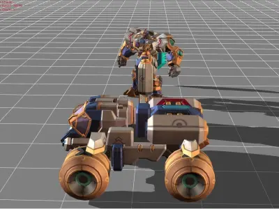 Johnson Starblazer Skin Low-poly 3D model