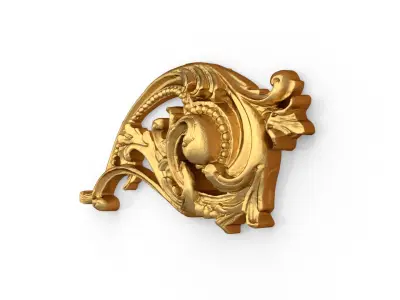 Classic decor ornament carved 14 3D model