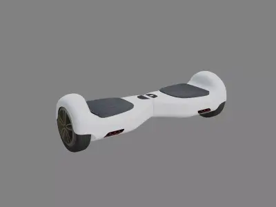 Electric Unicycle Scooter - SCOOTER ELECTRICO - low poly  Low-poly 3D model