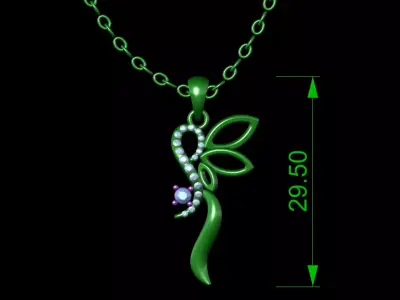 Light Jewelry  Diamond Pendent 3D ShowCase- X008-V1 3D print model