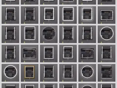 Illuminated Mirrors 3D model