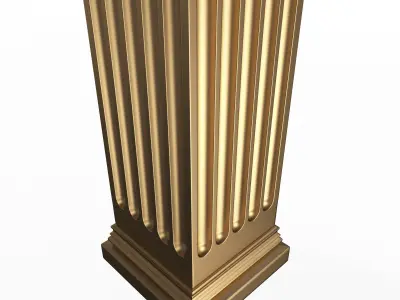 Column Capital 0402 Low-poly 3D model