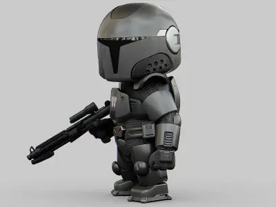 IMPERIAL TROOPER  Rigged for Unreal Engine - Unity - MIXAMO  3D model