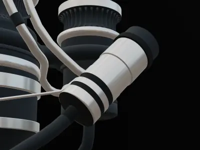 SpaceX Raptor Rocket Engine - Basic 3D model