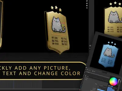 Ultimate SPORT CARD Animated template for BLENDER 3D model