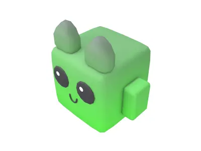 Basic Type Game Asset Pet Character v1 003 Low-poly 3D model