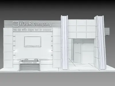 Booth Exhibition Stand a510 3D model