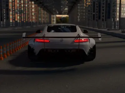 AMG GT race track body kit 3D model