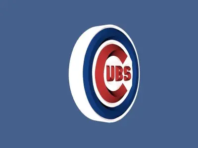 Chicago Cubs Team Logo 3D model