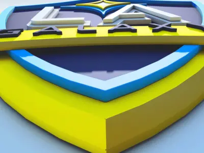 LA Galaxy Crest 3D model
