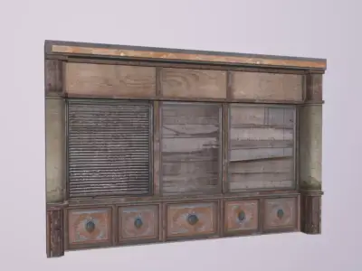 Ferry Shopfront Low-poly 3D model