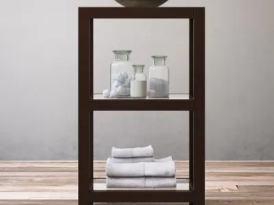 RH HUTTON SMALL ETAGERE 3D model