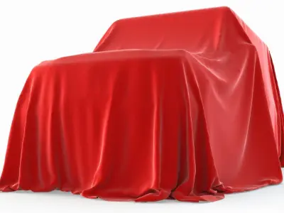 Cover Car Jeep Low-poly 3D model