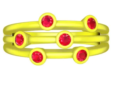 A5497 Luxury Diamond Engagement Ring 3D print model