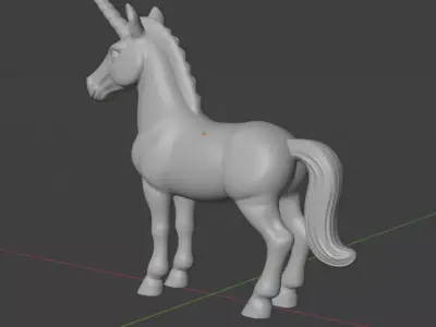 The Enchanted Unicorn 3D print model