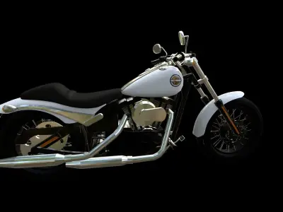 Harley Davidson fs2 custom 3D model