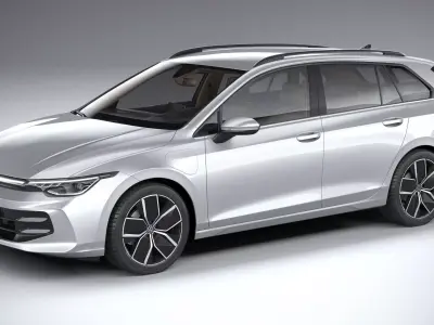 Volkswagen Golf Variant 2024 3D model