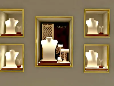 jewellery design Low-poly 3D model