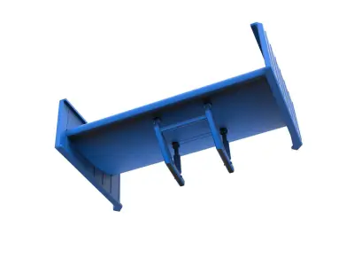 Wing of Supermodified front engine race car V3 Scale 1 to 25 3D print model