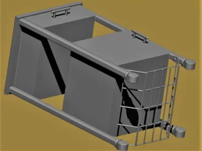 Nightstand hospital bedside table Free 3D print model