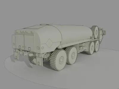 IDF M977 Oshkosh tanker 3D print model