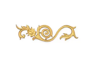 Classic carved decor ornament 405 3D model