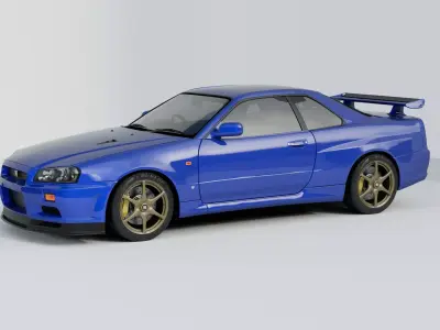 Nissan GT-R R34 3D model