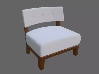 Upholstered Chair - Cadeira Low-poly 3D model