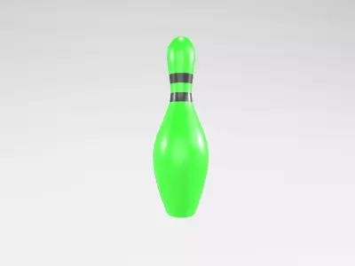 Bowling Pin v1 005 Low-poly 3D model