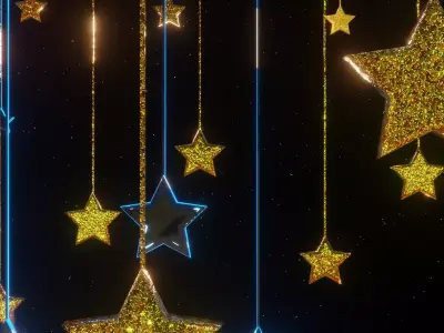 Starry Eid Greetings-Eid Saeed 3D model