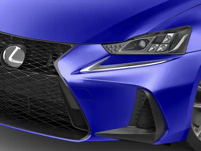 Lexus IS F-sport 2017 3D model