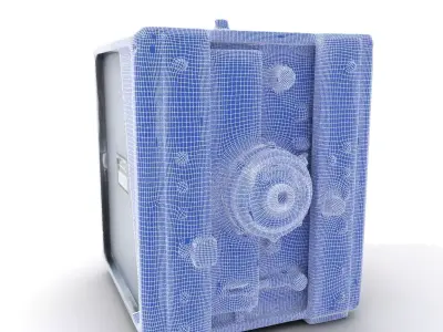 Industrial Machine Equipment model pack Low-poly 3D model