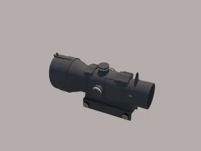 Scope dot sight Low-poly 3D model