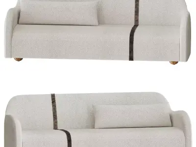 Modern Boucle  Sofa 3D Model  3D model