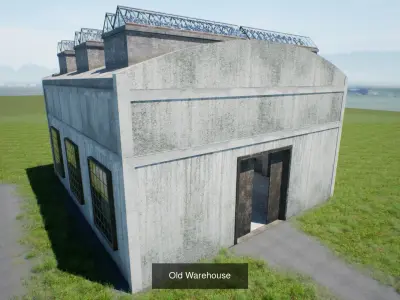Industrial buildings 3D Model Pack