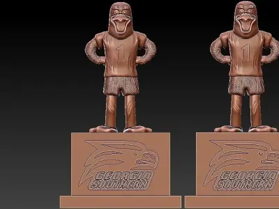 NCAA - GEORGIA SOUTHERN EAGLES FOOTBALL MASCOT STATUE - DECOR 3D print model