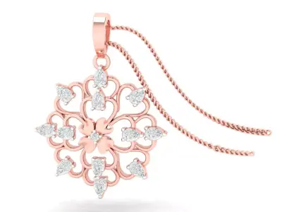 Pendant Earrings combo - 0054 3D print model