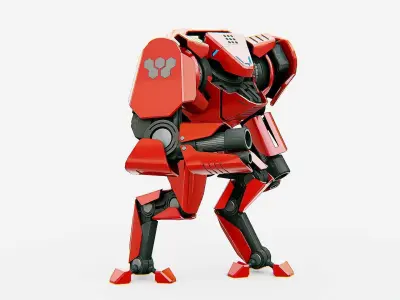 BATTLE DROID  STORM Rigged for Unreal Engine - Unity - MIXAMO 3D model