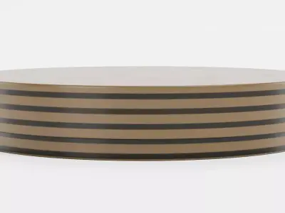 Chocolate Box Plain V5 - Round Luxury Packaging 3D model