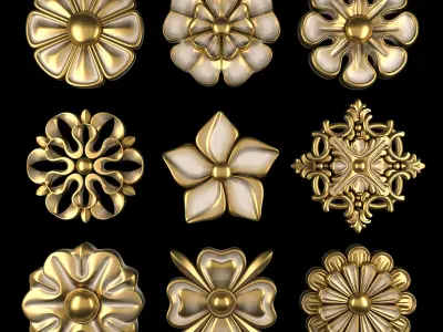 Ornament Element Pack 11 3D model