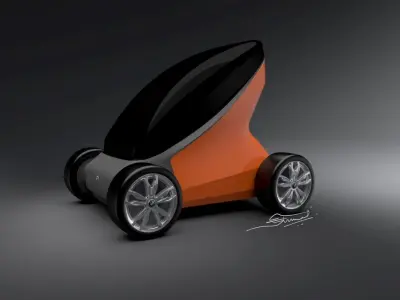 Micro car concept 3D model