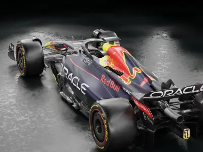f1 2022 Red Bull RB18 Low-poly 3D model