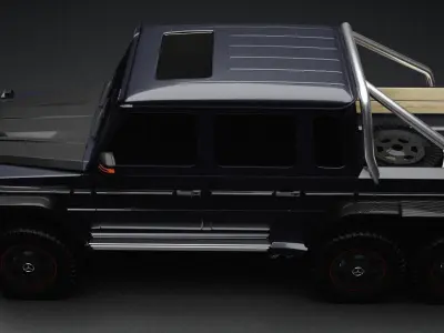 Mercedes-Benz G-Class W463 6 x 6 FOR SUBDIV Low-poly 3D model