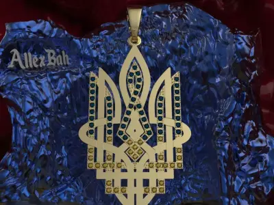 Ukrainian Trident 3D print model