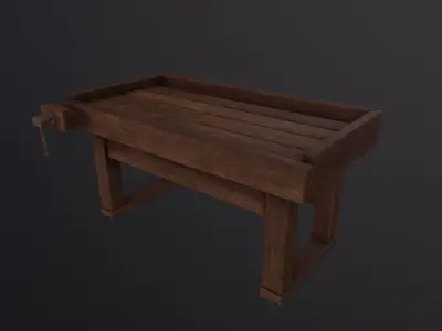 WorkBench 3D Model Low-poly 3D model